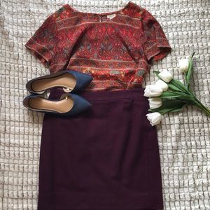 JCREW Scoopneck Blouse